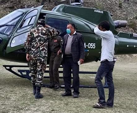 हेलिकप्टर मार्फत गर्भवती महिलाको उद्धार