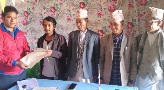 सामाजिक सुरक्षा भत्तालाई ब्यबस्थीत गर्नको लागि अदानचुली गाउँपालिका र ग्लोबल आई एम ई बैंक बिच संझौता पत्रमा हस्ताक्षर