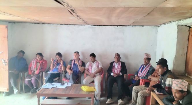 अदानचुलीमा विस्व खाद्य कार्यक्रमको जलवायु अनुकुलन सम्बन्धी कार्यक्रम लागु हुँने ।