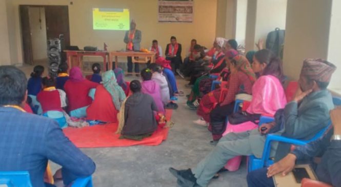 ताँजाकोट गाउँपालिका पुर्ण खोप सुनिश्चित घोषणा ।।