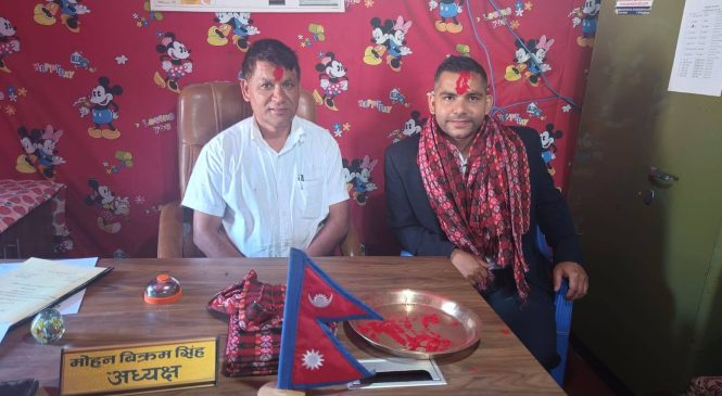 प्रमुख प्रशासकिय अधिकृत भण्डारीलाई गाउँपालिकामा स्वागत ।।