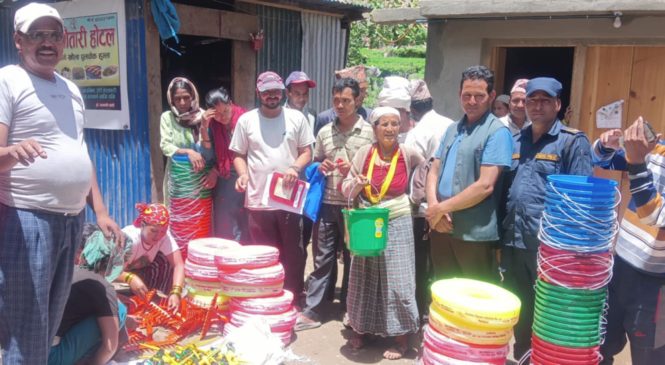 गुड नेभर्स इन्टरनेस्नल द्धारा कृषि सामाग्री बितरण