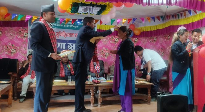 हुम्ला जिल्ला पूर्ण खोप सुनिश्चितता तथा दिगोपना जिल्ला घोषणा ।