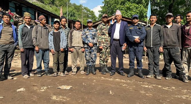 नेप्का गाउँमा आएको बाढीले विद्यालय, घर तथा कृषि बालीमा क्षति