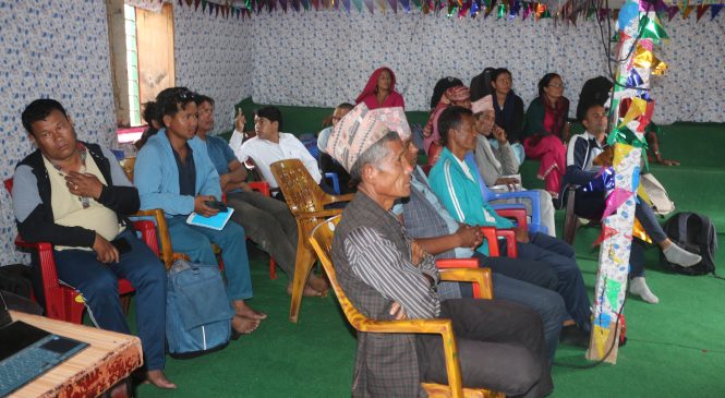 स्वास्थ्य चौकीको सामाजिक परीक्षण प्रतिवेदन सार्वजनिक तथा कार्ययोजना निर्माणका लागि आमभेला ।।