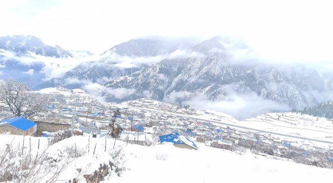 हुम्लामा हिमपातले जनजीवन प्रभावित